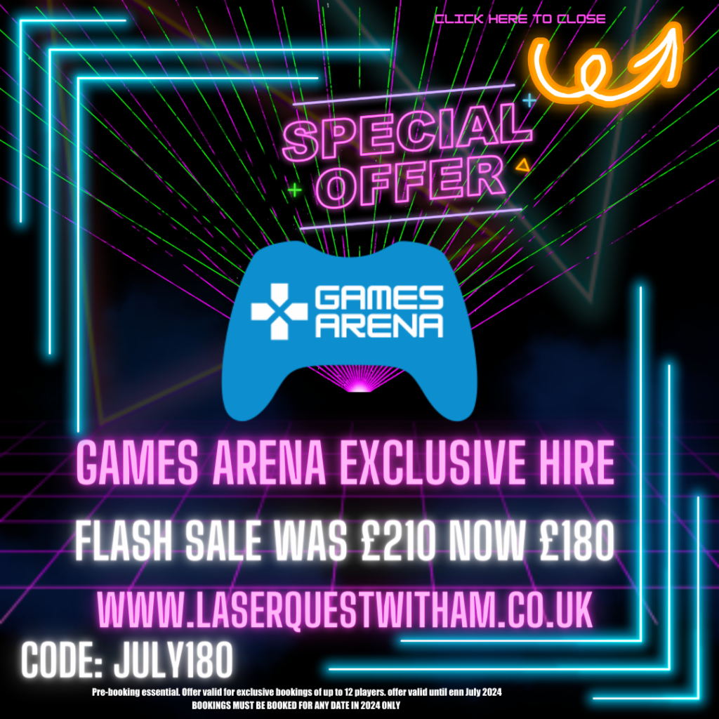 Book Your Party - Witham Games Arena